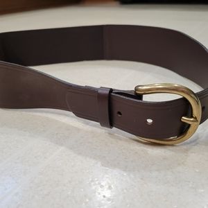 Women's Brown Leather Belt